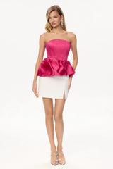 Viscose Slit Mini Skirt