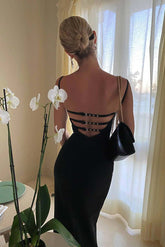Strappy Back Bustier Dress