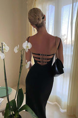 Strappy Back Bustier Dress