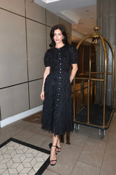 Midi Length Dress With Buttons