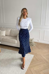 Chest Decorated Long Sleeve Knit Shirt