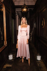 Silk Slits Midi Skirt