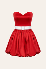 Sweetheart Neckline Mini Dress