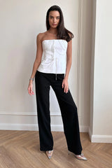 Straight Leg Pants Without Belt