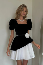 Square Neck Short Sleeve Top