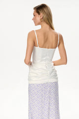 Frill Cups Satin Top