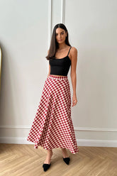 Flare Midi Skirt