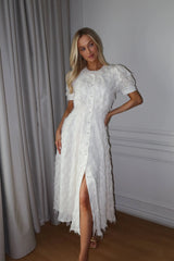 Midi Length Dress With Buttons