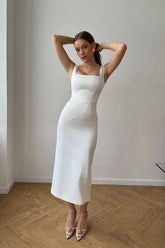 Square Neck Midi Dress