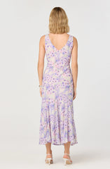 Symone Floral Godet Midi Dress