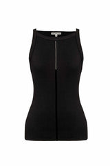 Strappy Decorated Knitted Top