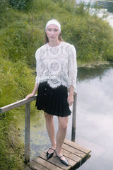 Pleated Mini Skirt