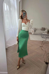 Long Sleeve V Neck Crop Top