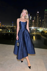 Jacquard Gold Flecks Bustier Dress