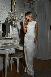 Sequin Sheath Maxi Dress