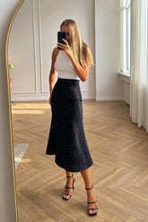 Printed Midi Skirt