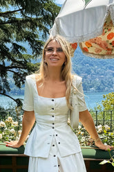 Short Sleeve Button Top