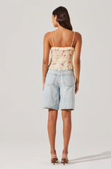 Islah Floral Tie-Front Top