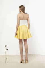 Pleated Mini Dress