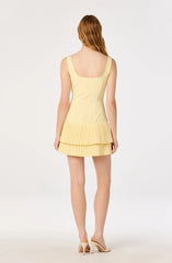 Jadah Layered Pleated Mini Dress