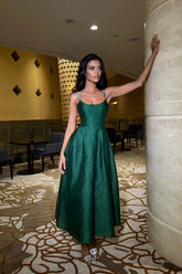 Jacquard Fitted Corset Bustier Dress