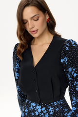 Long Sleeve Button Front Top