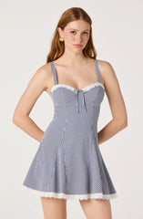 Nicolette Gingham Mini Dress