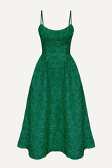 Jacquard Fitted Corset Bustier Dress