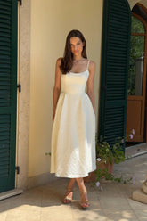 Jacquard Fitted Corset Bustier Dress