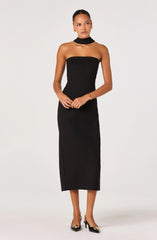 Thiala Knit Reverse Halter Midi Dress