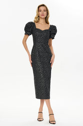 Sweetheart Denim Midi Dress