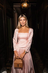 Voluminous Sleeve Corset Top