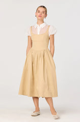 Carrington Mixed Media Layered Midi Dress