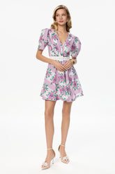 Short Sleeve Mini Dress With Sun Skirt