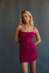 Tala Mesh Pearl Bodycon Mini Dress