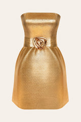 Jacquard Sheath Mini Dress with removable belt