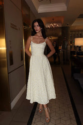 Jacquard Fitted Corset Bustier Dress