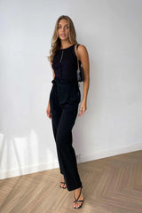 Strappy Decorated Knitted Top