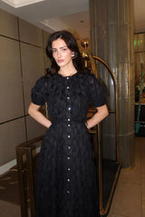 Midi Length Dress With Buttons