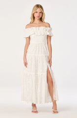 Piccola Off Shoulder Maxi Dress