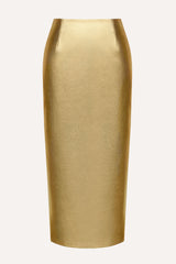 Straight Maxi Skirt with a Back Slit