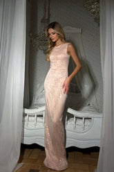 Sequin Sheath Maxi Dress