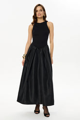 Midi Dress With Puffy Skirt