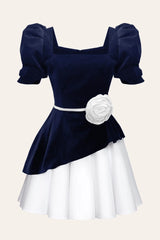 Square Neck Short Sleeve Top