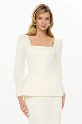 Satin Long Sleeve Top