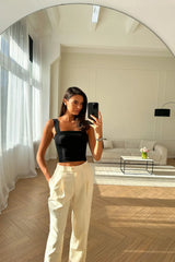 Straight Corset Crop Top