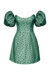 Puffy Sleeve Bell Mini Dress