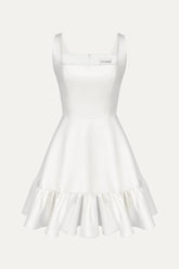 Bottom Flounced Strap Mini Dress