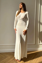 Knitted Long Sleeve Maxi Dress