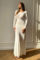 Knitted Long Sleeve Maxi Dress